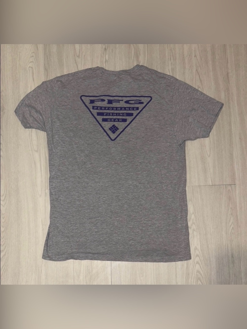 COLUMBIA Men's Heather Gray Tee large